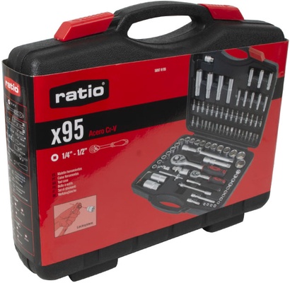 Maletin Herramientas Ratio Basic 95 Piezas 1/4